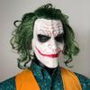 Dark Knight Batman Joker Latex Mask Wig Halloween Horror Prop