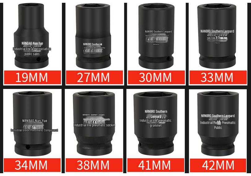Industrial Grade Heavy Duty 1-Inch Pneumatic Hex Socket for Truck Tires