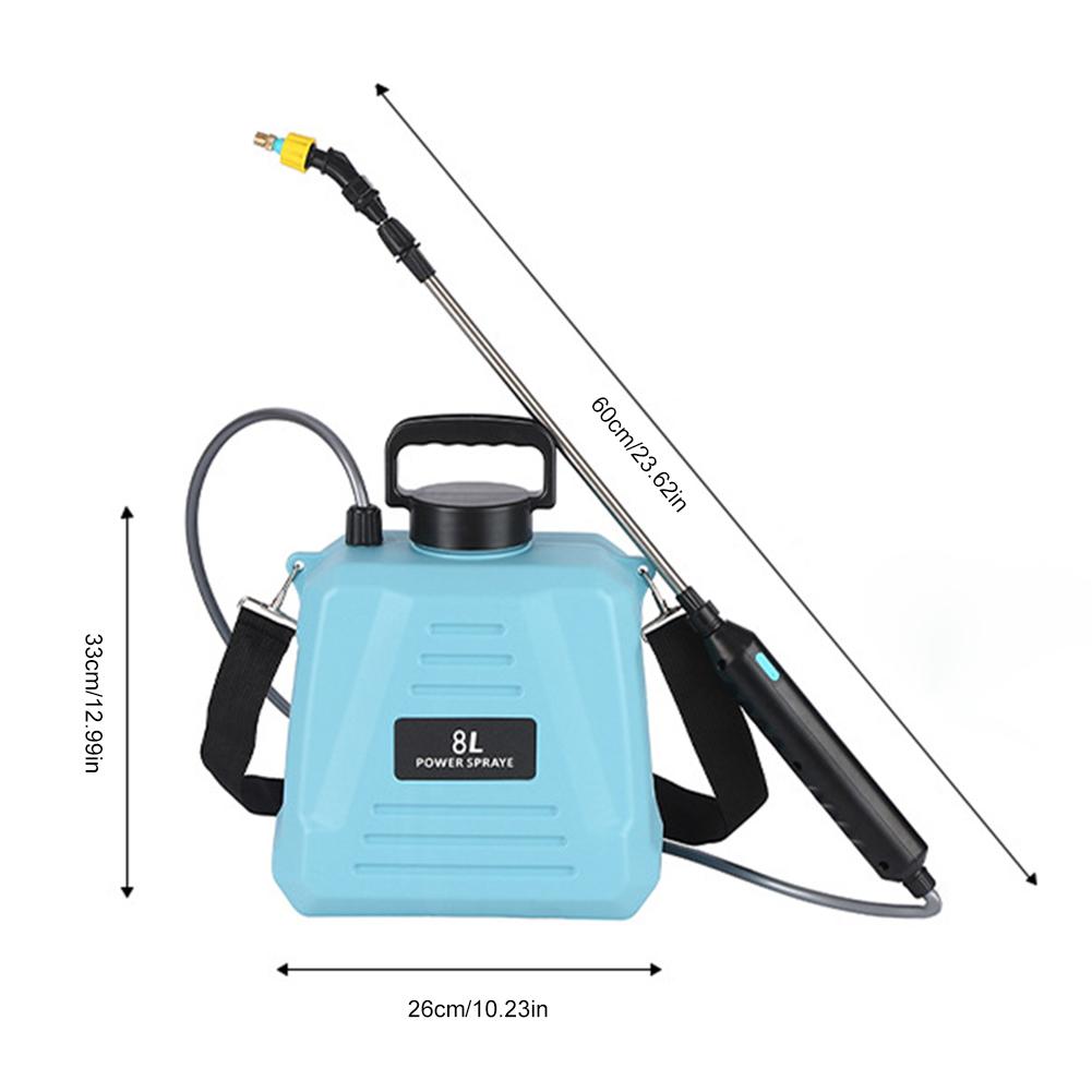 5L/8L Electric Sprayer with USB Rechargeable Handle and Telescopic Wand Garden Sprayer Water Sprayer for Lawn Garden Cleaning