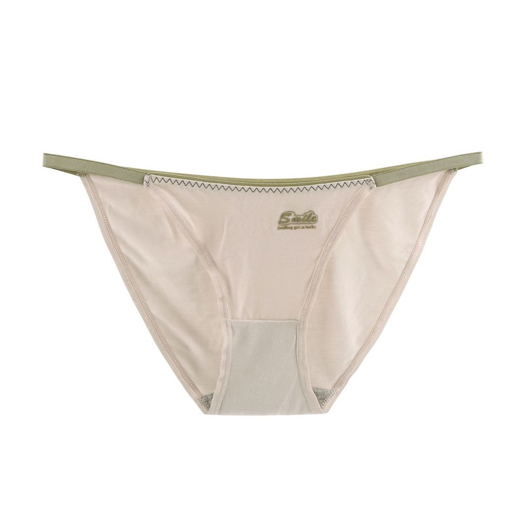Thin Belt Cotton Crotch Law Waist Letter Lucky Women Panties Thongs Briefs Korean Underwear