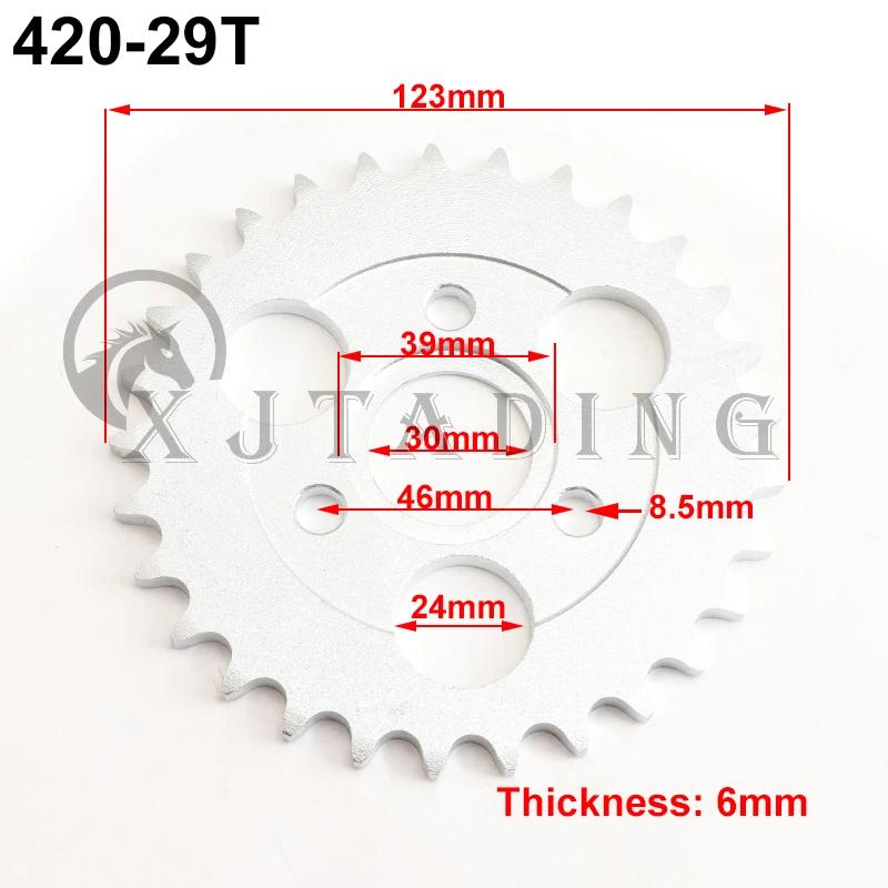 Motorcycle 24T/26T/28T/29T/31T/35T/37T Teeth 30mm Rear Gear Sprocket Fit For Honda Monkey Motorbike Pit Dirt Bike 420/428 Chain