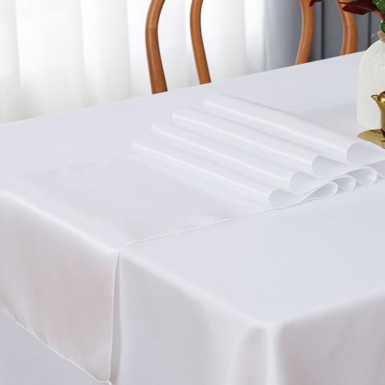 Satin Table Runner 69" X 12" Solid Color Table Runner Wrinkle Resistant Silky Smooth Table Runner for Dining Table Wedding Bridal Shower Modern Events