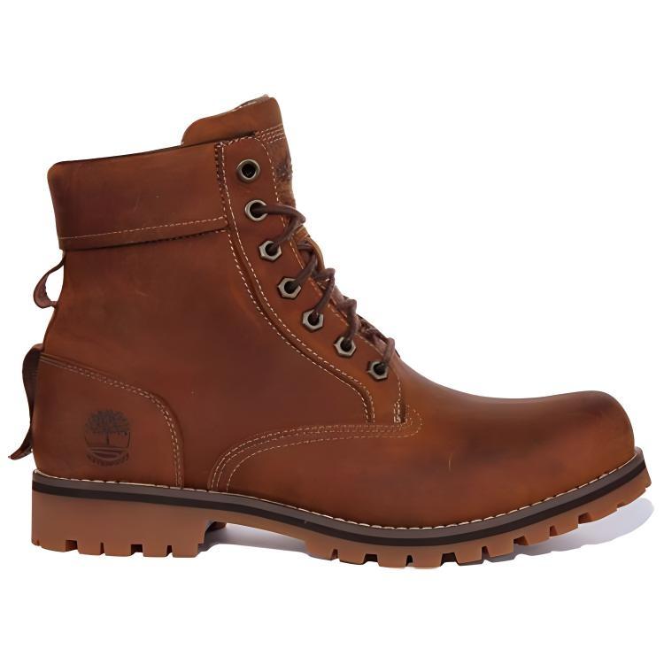 Timberland Rugged 6 Inch Waterproof Boots 'Rust Full Grain' Men's A2JJB