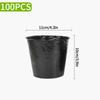 50/100pcs Black Seedling Nursery Pots Planting Pot Black Grow Bag Transplant Breathable Cup Vegetable Container Nursery Cup