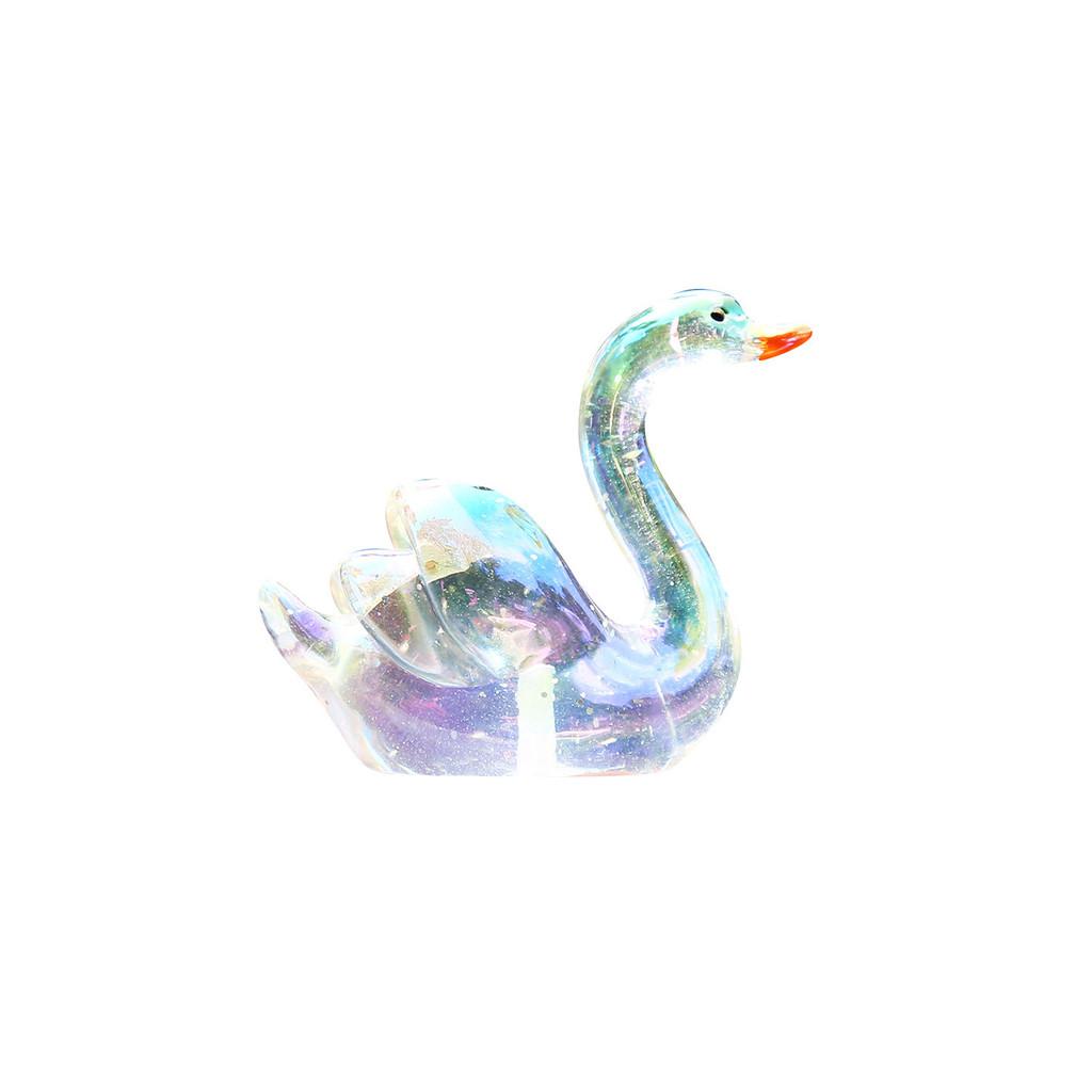Resin Swan Collectible Figure With Interactive Features For Kids And Gift Lovers