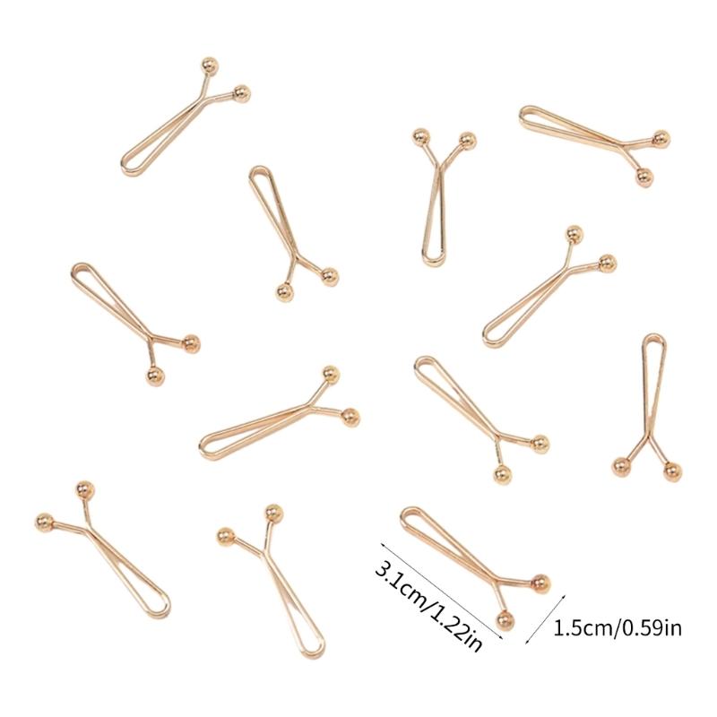 12 Pcs Hijab Pins Accessory Convenient Scarves Fixing Clasp Alloy Scarf Clip