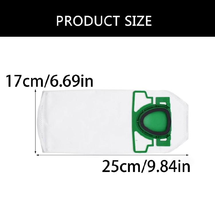 10Pcs Cleaner Station Dust Bag for  Kobold VB100 FP100 Replacement