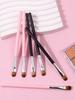 6pcs Multi-functional Eyeshadow Brush Set, Flat Round Head Concealer Brush, Eye Makeup Blending Brush, Professional Makeup Brush