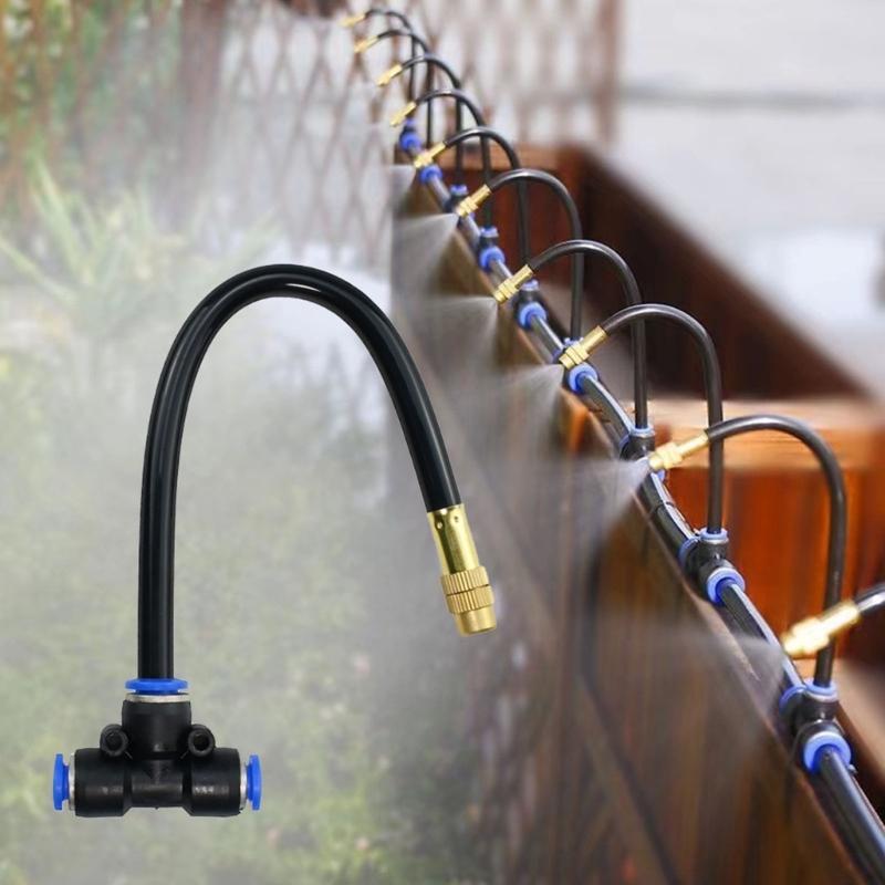 Automatic Garden Watering Equipment Multiple Angled Sprayed 360 Coverage Corrosion Resistant Easy Connection Hose System