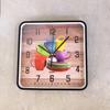 12-inch Square Simple Creative Retro Home Quartz Wall Clock, Living Room and Bedroom Wall Table 30cm