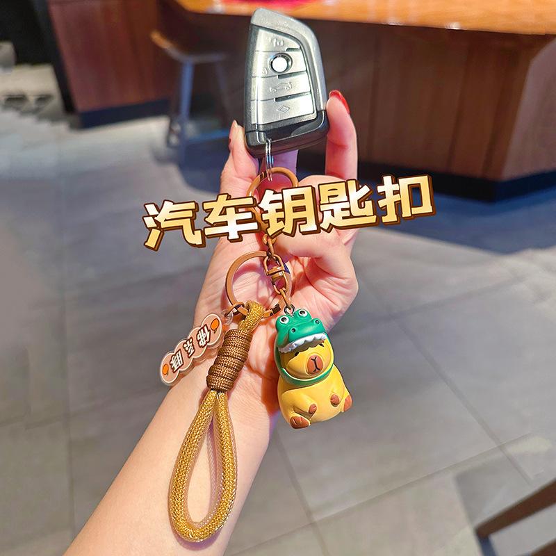 Keychain Cute Little Capybara Bag Pendant Women'S Fashion Car Key Chain Pendant