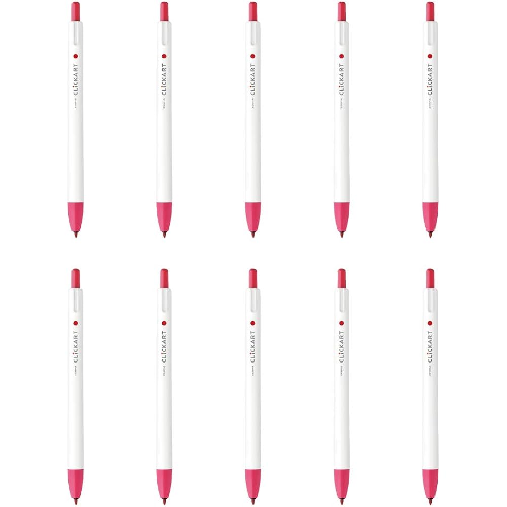 Zebra Water-based Pen Clickart Baby Red 10pcs B-WYSS22-BBR