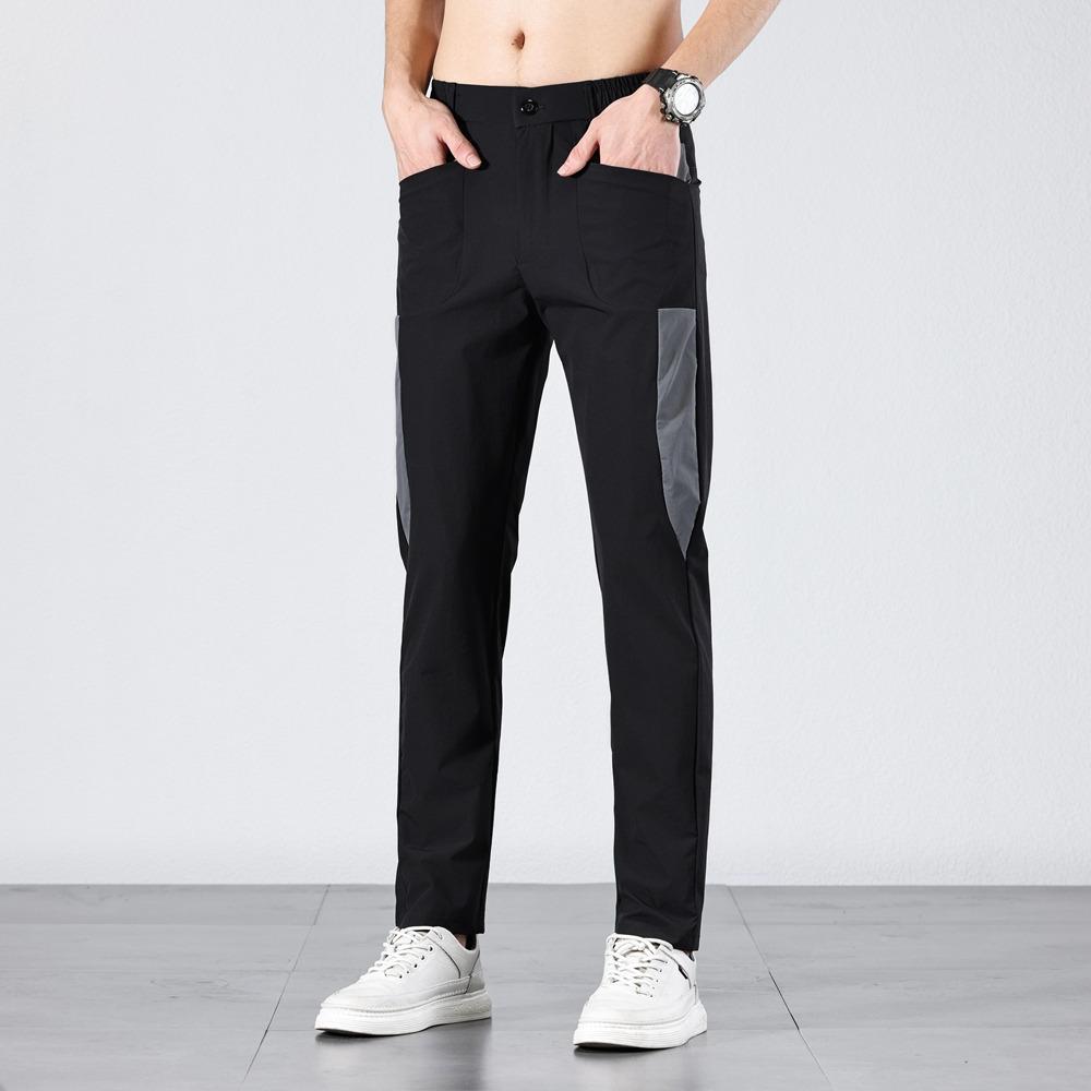 

Men s Breathable Ice Silk Elastic Straight Leg Quick-Dry Casual Pants – Trendy and Comfortable for Summer 31