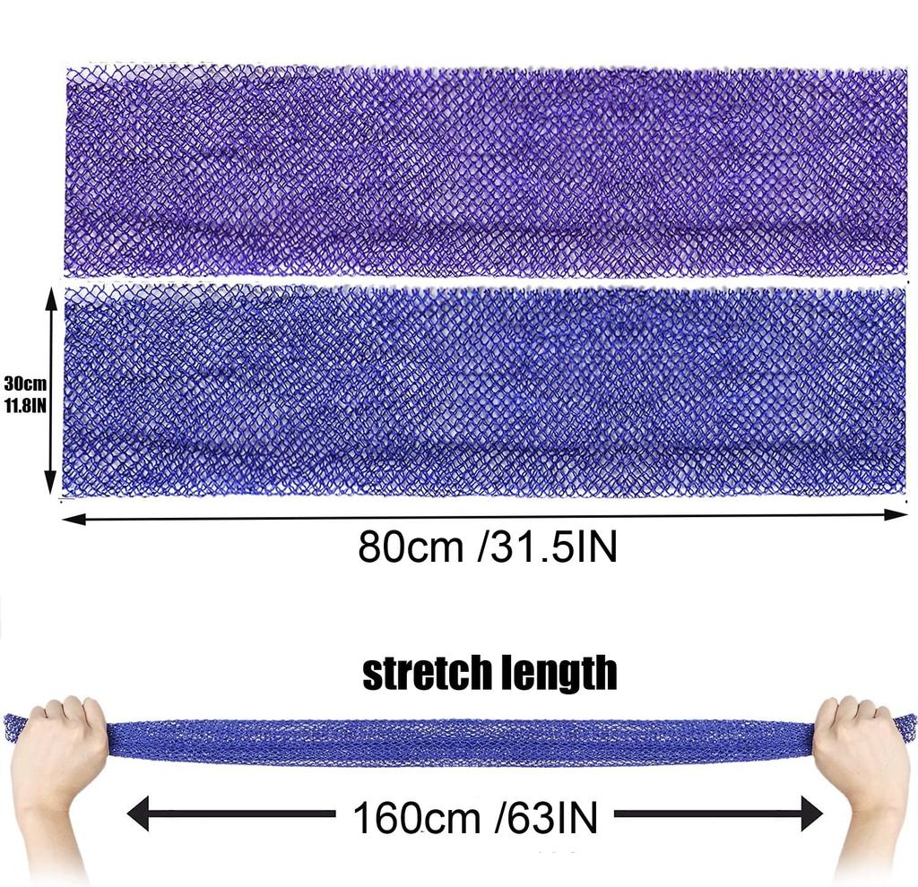 2 African Net Long African Exfoliating Net Bath Sponge Shower Body Scrubber Back Scrubber Skin Stretch To Approximately 63 Inches Sponges, Net,