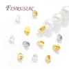 18K Gold Plated Crimp Beads For Jewelry,Lamps For Jewelry,Brass Bead Tip Ball Chain Connectors,DIY Bracelets Accessories