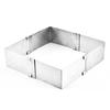 New Stainless Steel Adjustable Square Pastry Mousse Dessert Cake Mold Baking Tool Cake Decorating Tools Convenience Kitchen