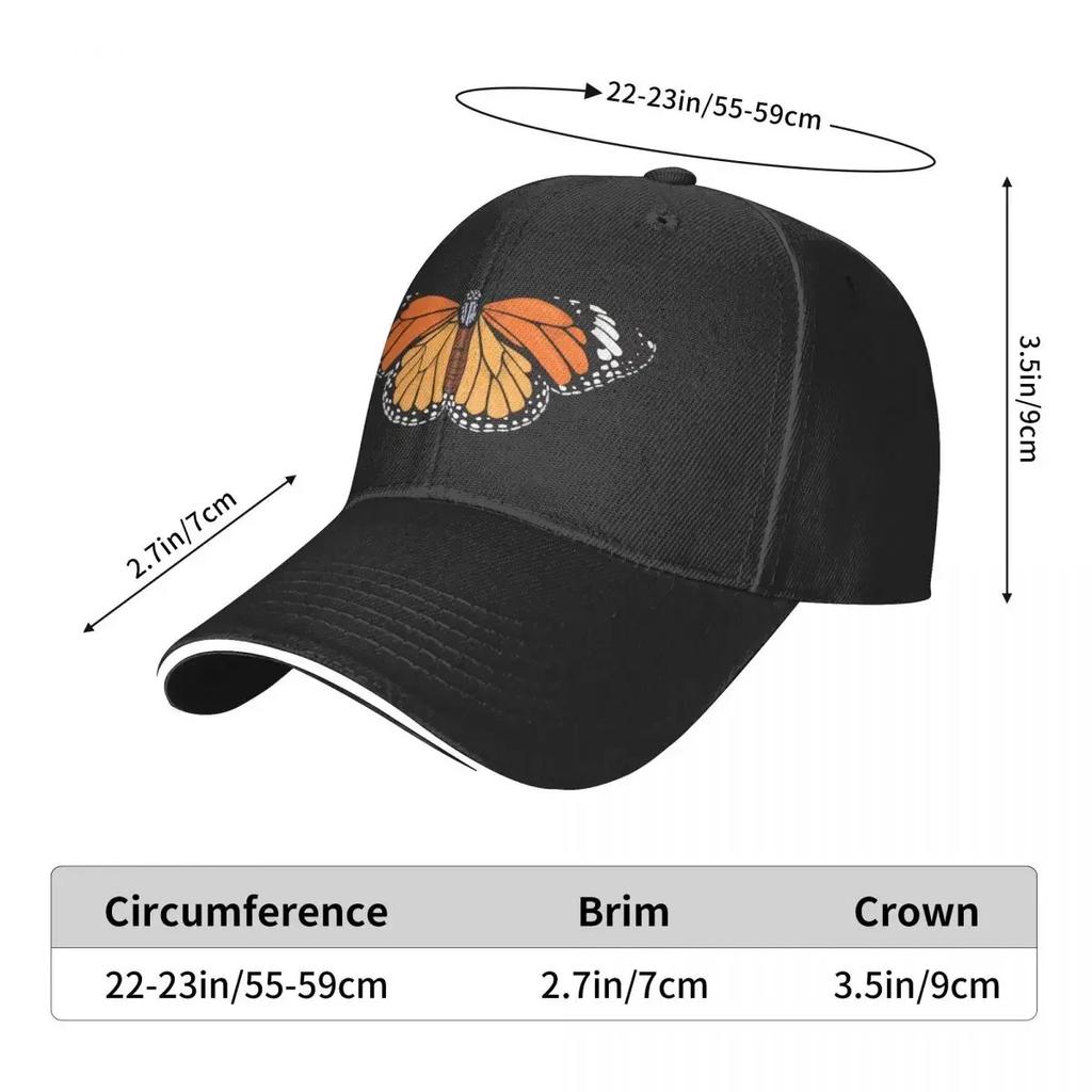 Monarch Butterfly Baseball Cap Foam Party Hat Women Beach Fashion Men's