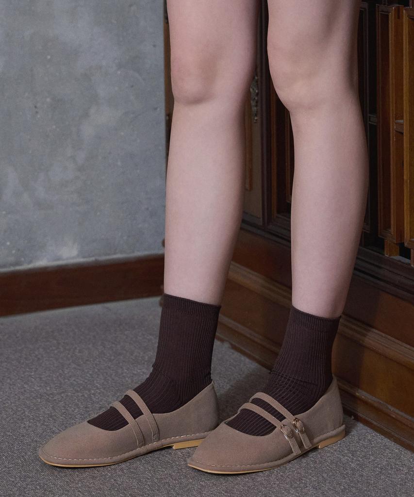 Halteallez Stitched Mary Jane Loafers Ha2415