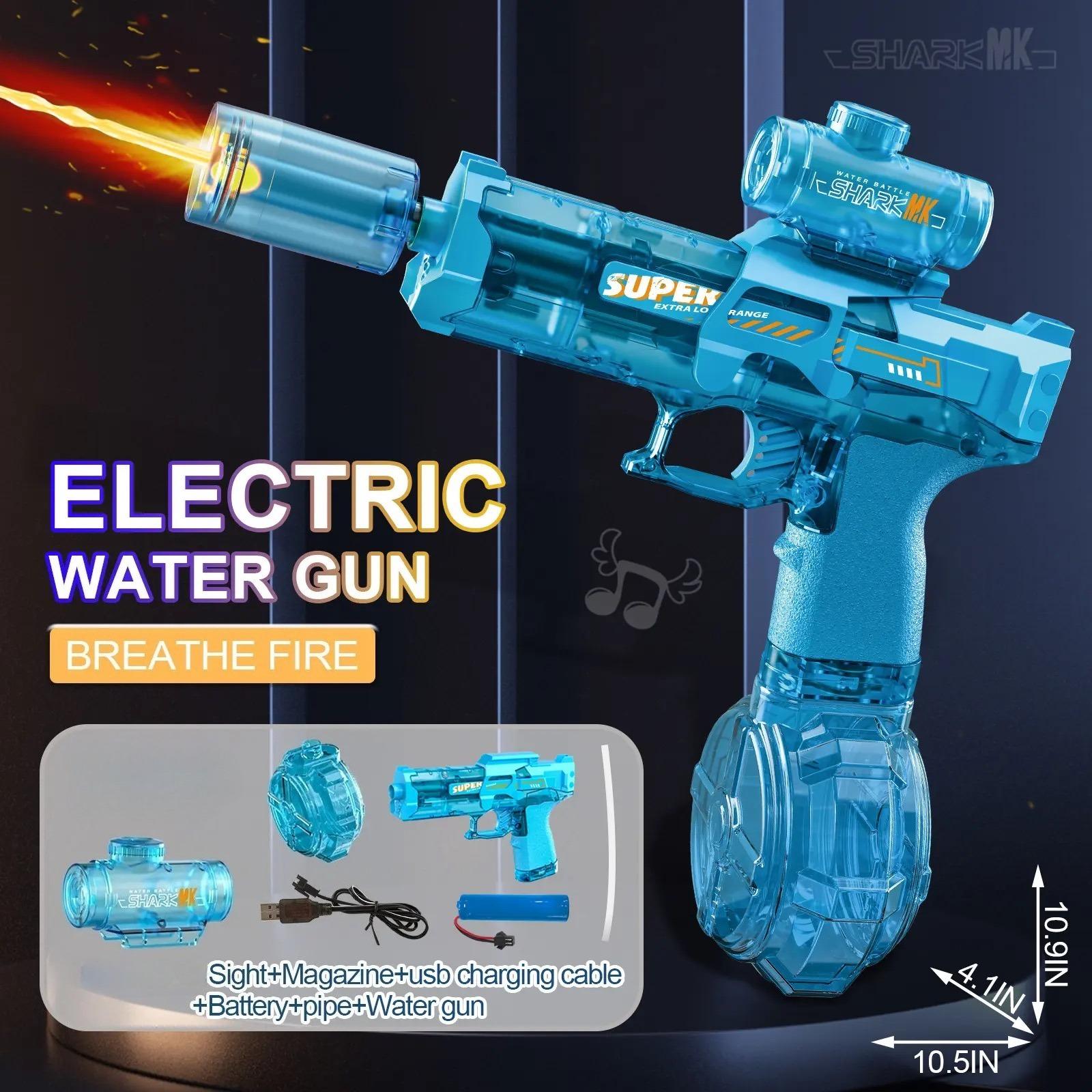 

Kids High Stress Electric Water Gun Toys Summer Outdoor Beach Pool Garden Fight Games Kids Automatic Bursts Watergun Gifts
