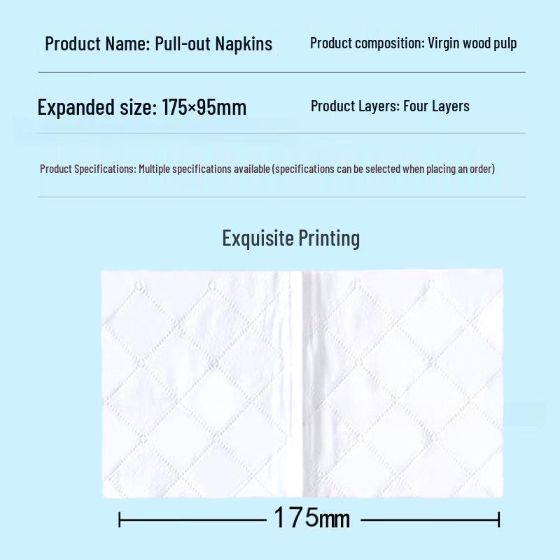 ChuyiQi Square Soft Tissue Paper, 100 Packs