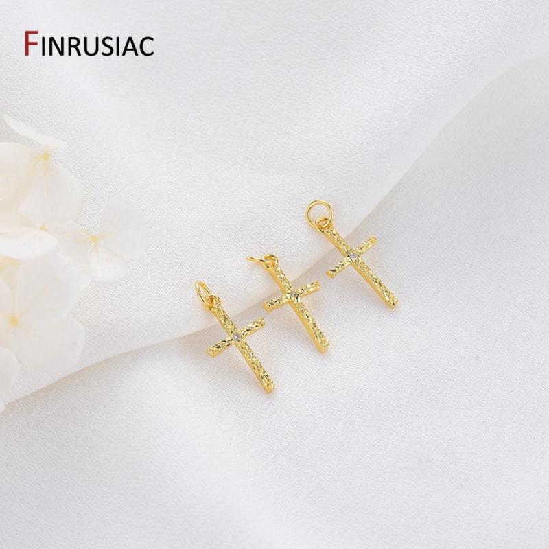 

14K Gold Plated Brass Cross/London Monument Pendants For Jewellery Making Accessories DIY Necklace Jewelry 1 piece