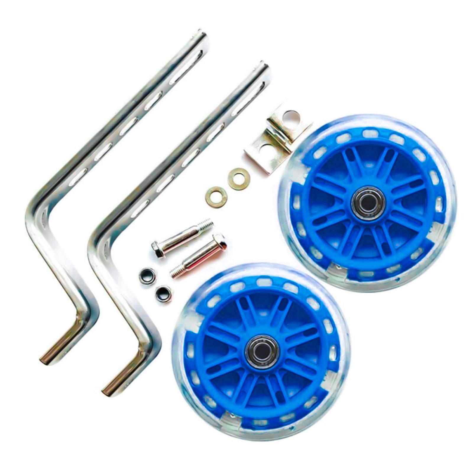 

Stronger Bike Stabilizer Mounting Kit Silent Balance Flash Bicycle Assist Wheel for Children Folding Bikes синій