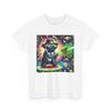 Unisex Adult T Shirt Pug Dog Secret Agent Alien Destroyer Funny Pet Lover Tee