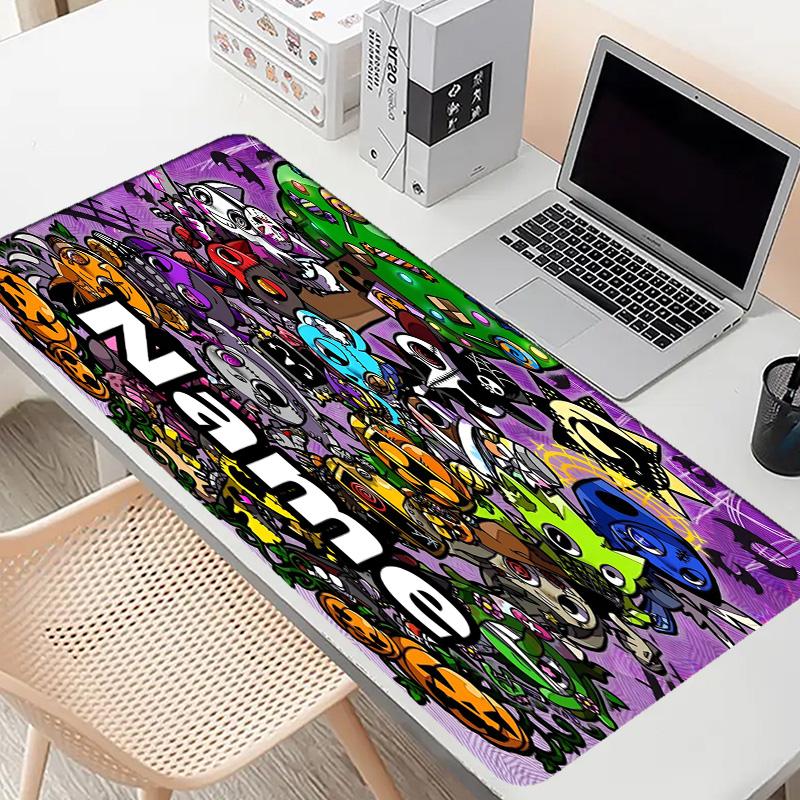 Custom Name Personalized Sprunki Game Pattern Mousepad, Laptop PC Desk Mat, Decorative Desk Mat for Home Keyboard Pad Gift
