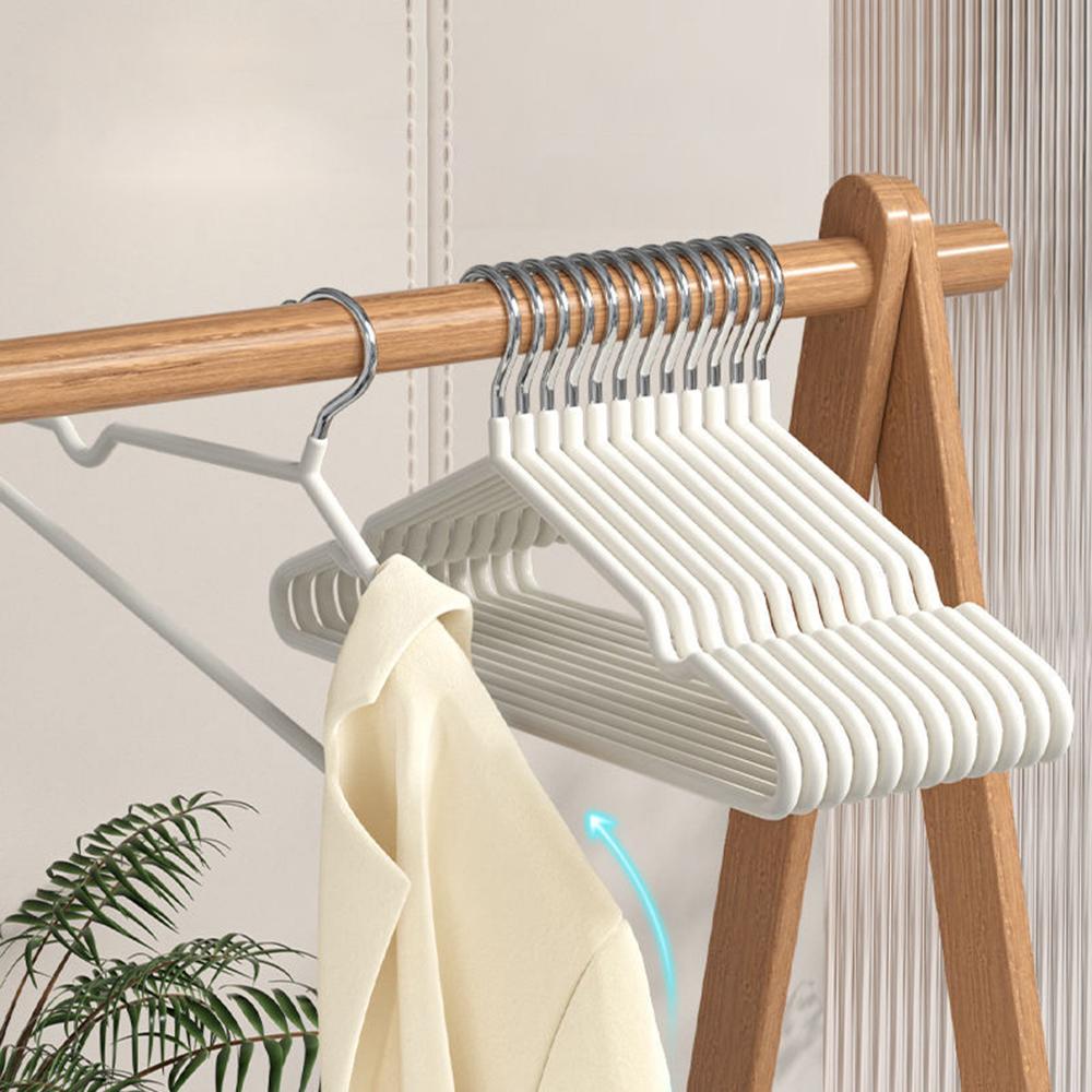 Non Slip Drying Hangers Non Marking Clothes Hangers for Home Use Metal Thick Clothes Hangers Storage Bedrooms Wardrobes Adult