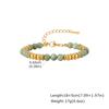 Trendy Colorful Natural Stone Necklace for Women, Stainless Steel Beads Chain Charm Necklace, Waterproof Bohemia Jewelry Gift