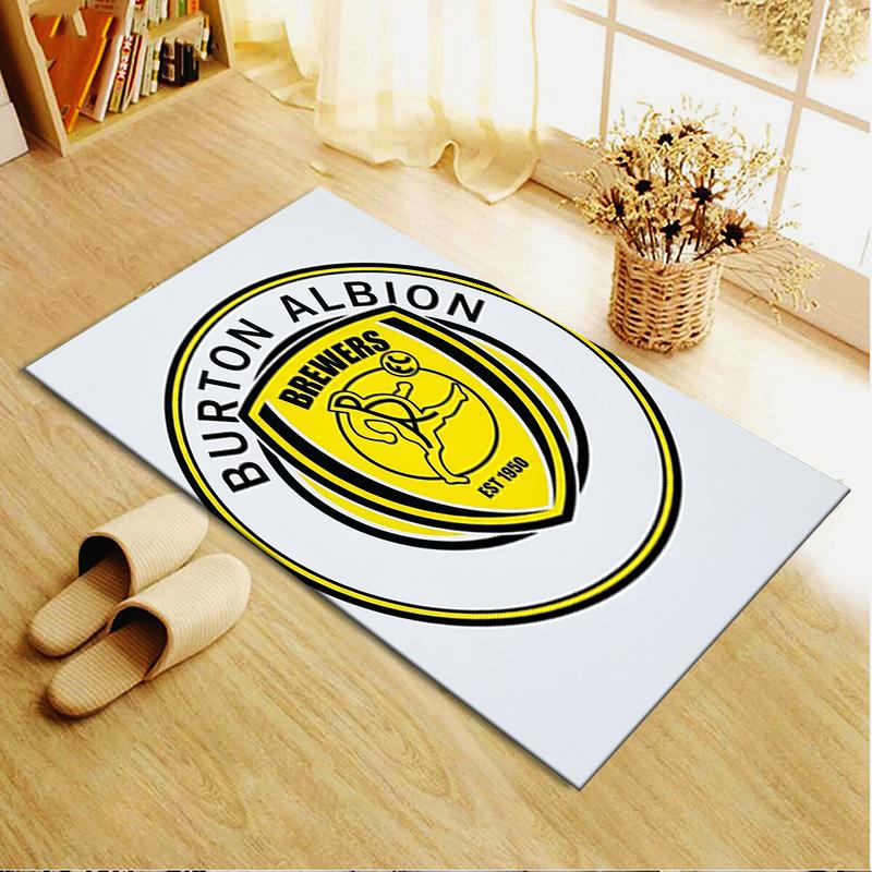 Burton Albion FC Teppich für Wohnzimmer Schlafzimmer Zuhause Sofadekoration Kinderspiel Rutschfeste Bodenmatte