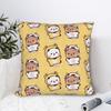 Bear and Panda Pillowcase Polyester Cushion Cover Decor Bubu and Dudu Balloon     Pillow Case Cover Home Zipper 4040cm