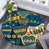 Club Atletico Boca Juniors Round Area Rug,Carpet Rug for Living Room Bedroom Sofa Playroom Decor,Non-slip Floor Mat