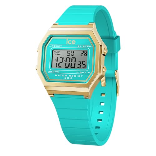 Authorized Distributor [Ice Watch] Ice Watch Digital Women s Watch 022055 ICE digit Retro Blue Curacao Small