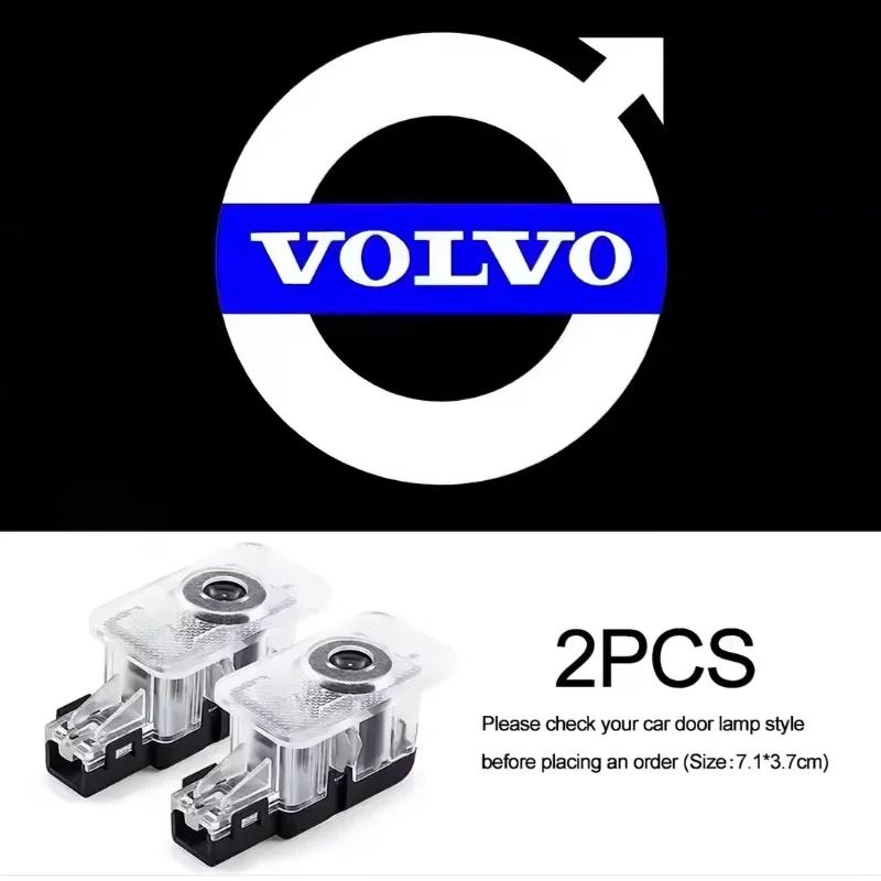 Auto Projektionslogo Willkommenslicht, Tür-LED Hochauflösendes Willkommenslicht, Geeignet für Volvo XC60 S60 S80 S80L V60 XC90 V90 V40