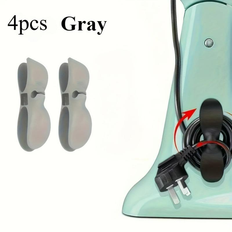 

4 шт. Органайзер для шнуров питания, Настенный стикер-клипса для фиксации шнуров питания, Органайзер для шнуров для хранения на кухне