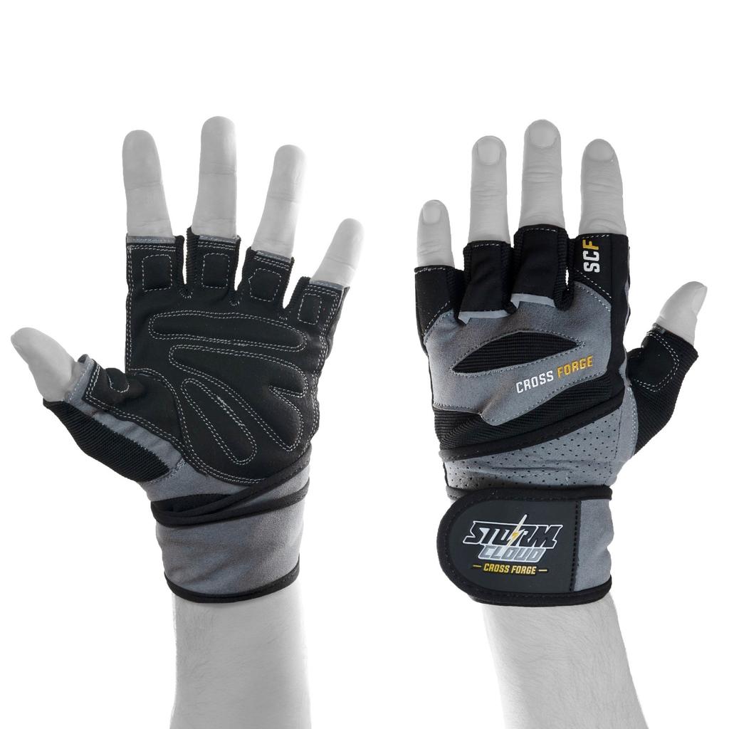 StormCloud FG-2 Posilovací rukavice Černá/Šedá L