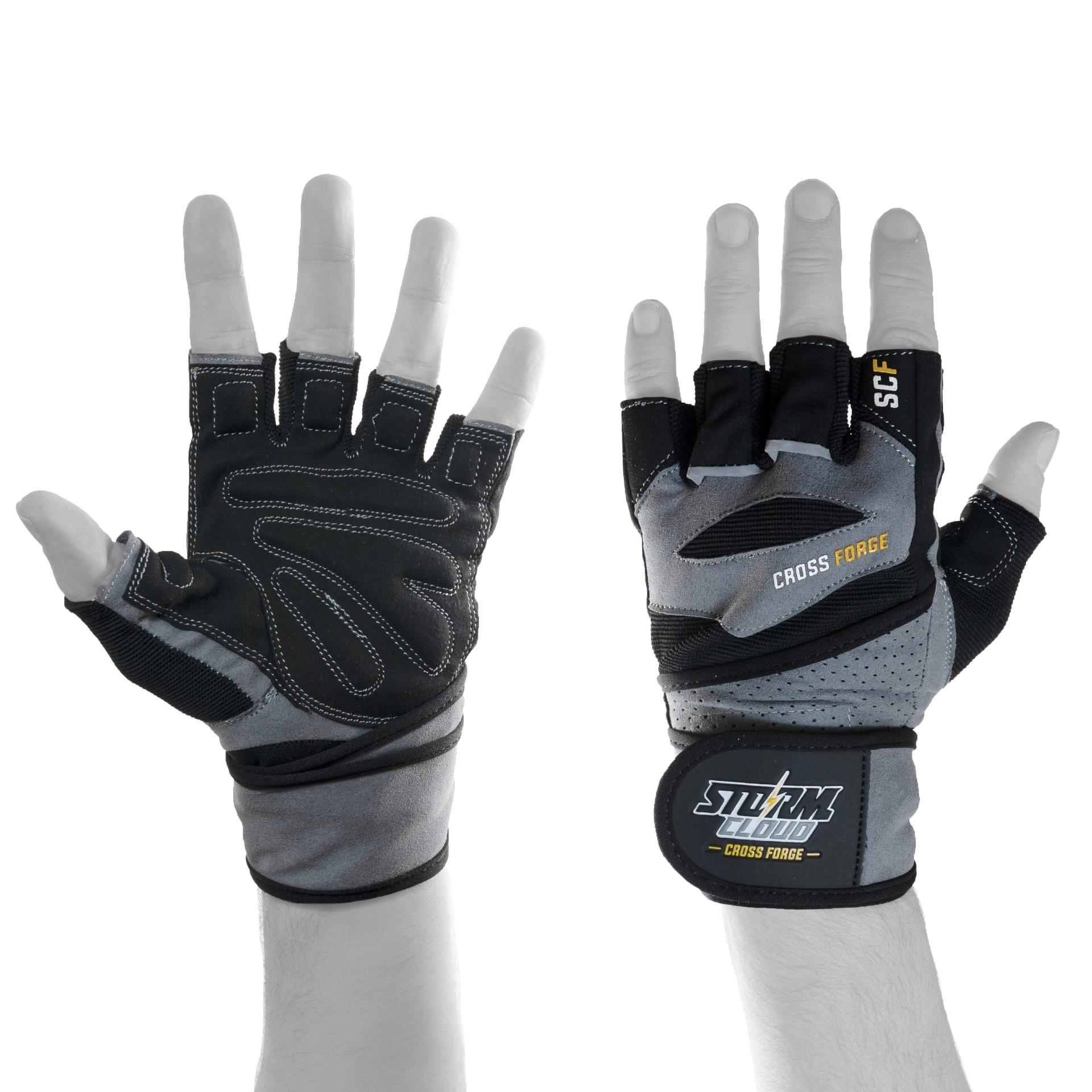 StormCloud FG-2 Serie - Sporthandschoenen - Zwart/Grijs - Verstelbare Polsband