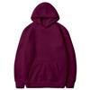 Unisex Fleece-Lined Thick Hooded Jacket - Solid Color, Trendy Autumn/Winter Style, Custom Logo Printing