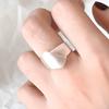 925 Sterling Silve Moonstone Irregular Ring for Women Party Gift Adjustabler Personality Korean Dropshipping