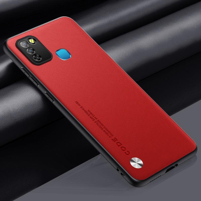 Luxury PU Leather Case For Infinix Hot 10 Lite Smart 5 Matte Cover Silicone Full Protection Phone Case For Infinix Smart 5 Coque