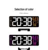 LED Wall Clock with Temperature & Humidity Display, Large Multi-functional Timer for Living Room