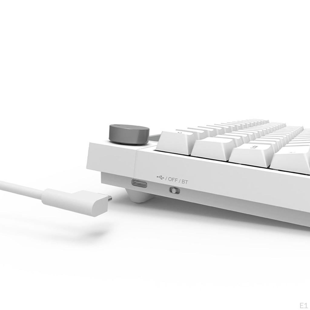 0% Mechanische Tastatur 6 RGB-Beleuchtungseffekte Desktop-Gaming-Tastatur für Windows 400mAh Akku