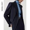 Women's Wool Blend Double-Breasted Suit Jacket