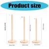 Elegant Wooden Hair Accessory Organiser Decorative Vertical Scrunchies Hair Bands Display Stand for Professional Use