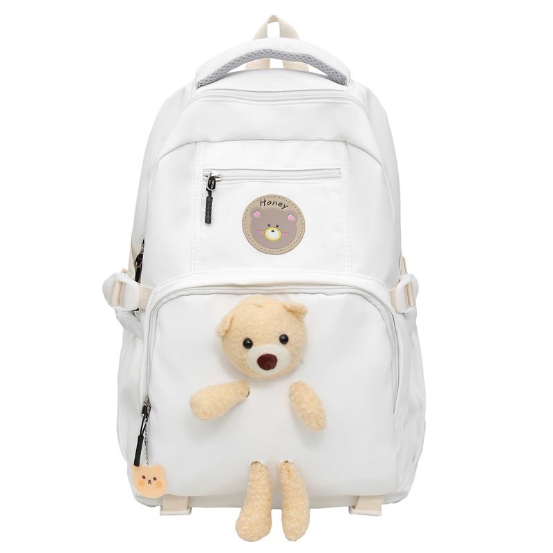 

Рюкзак с медведем для учеников средней школы, школьный рюкзак для девочки, рюкзак большой вместимости