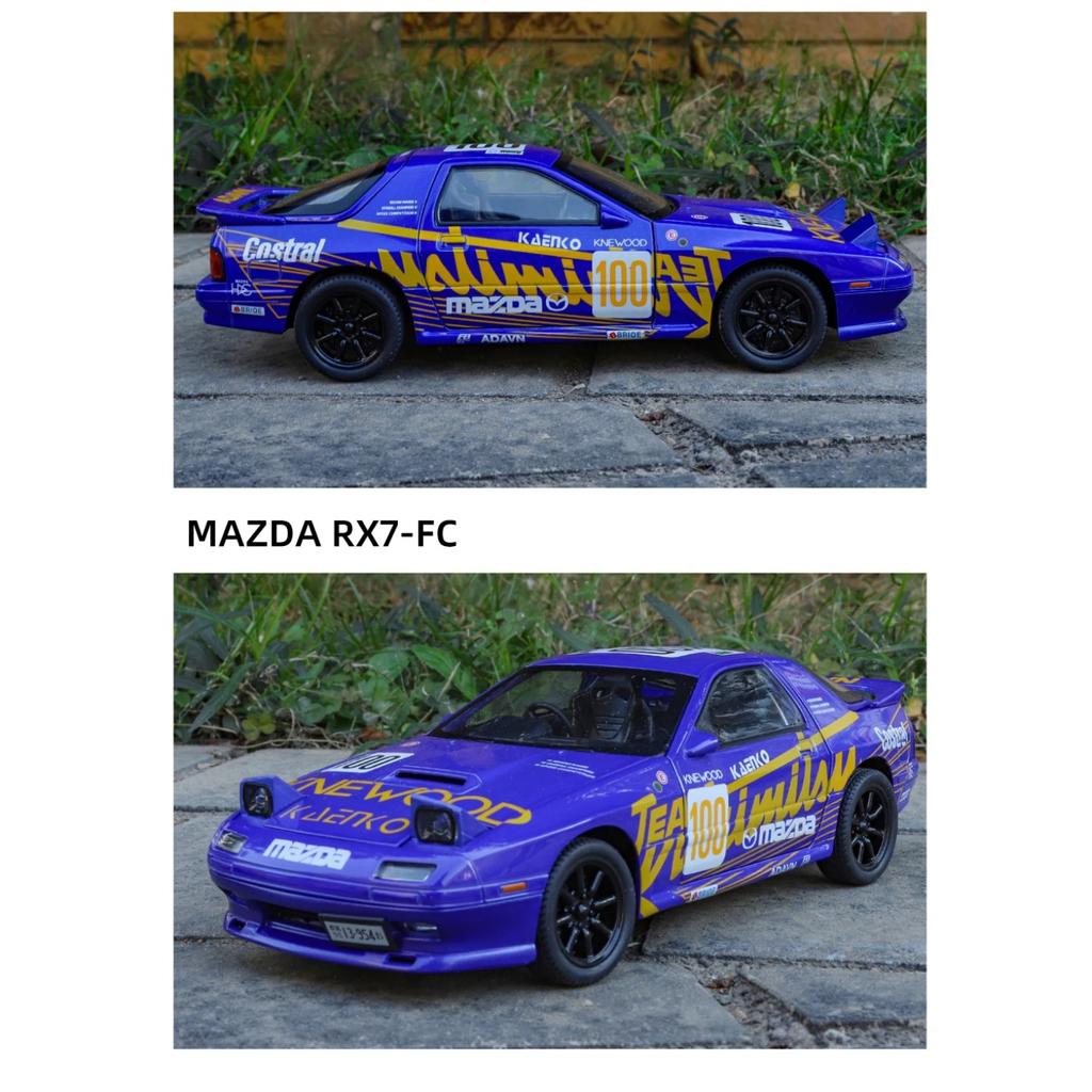 1/24 Mazda RX7 Wersja Wyścigowa Samochód Stopowy Odlewy Ciśnieniowe i Pojazdy Zabawkowe Model Samochodu Miniaturowy Model Samochodu Zabawki dla Dzieci