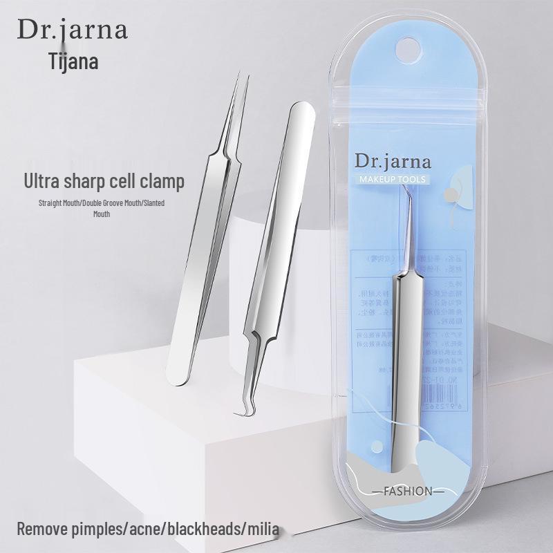 

Stainless Steel Acne Removal Tool - Double Hook with Straight & Slanted Tips, Model DJ-275