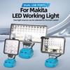 2 USB Charger Flashlight Handheld Spotlight for Makita 18V Lithium Battery Work Camping