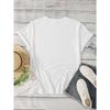 European Size Plus Size, Women's Chic White T-Shirt with Red Heart Print - Casual Crew Neck, Short Sleeve Top, Perfect for Spring & Summer